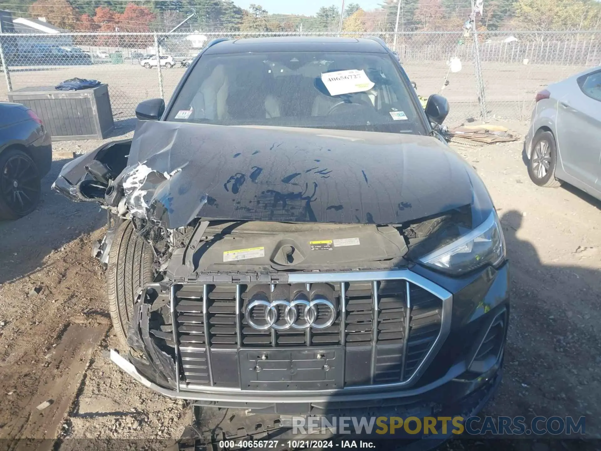 12 fotografías del automóvil dañado WA1DECF38L1042186 AUDI Q3 2020