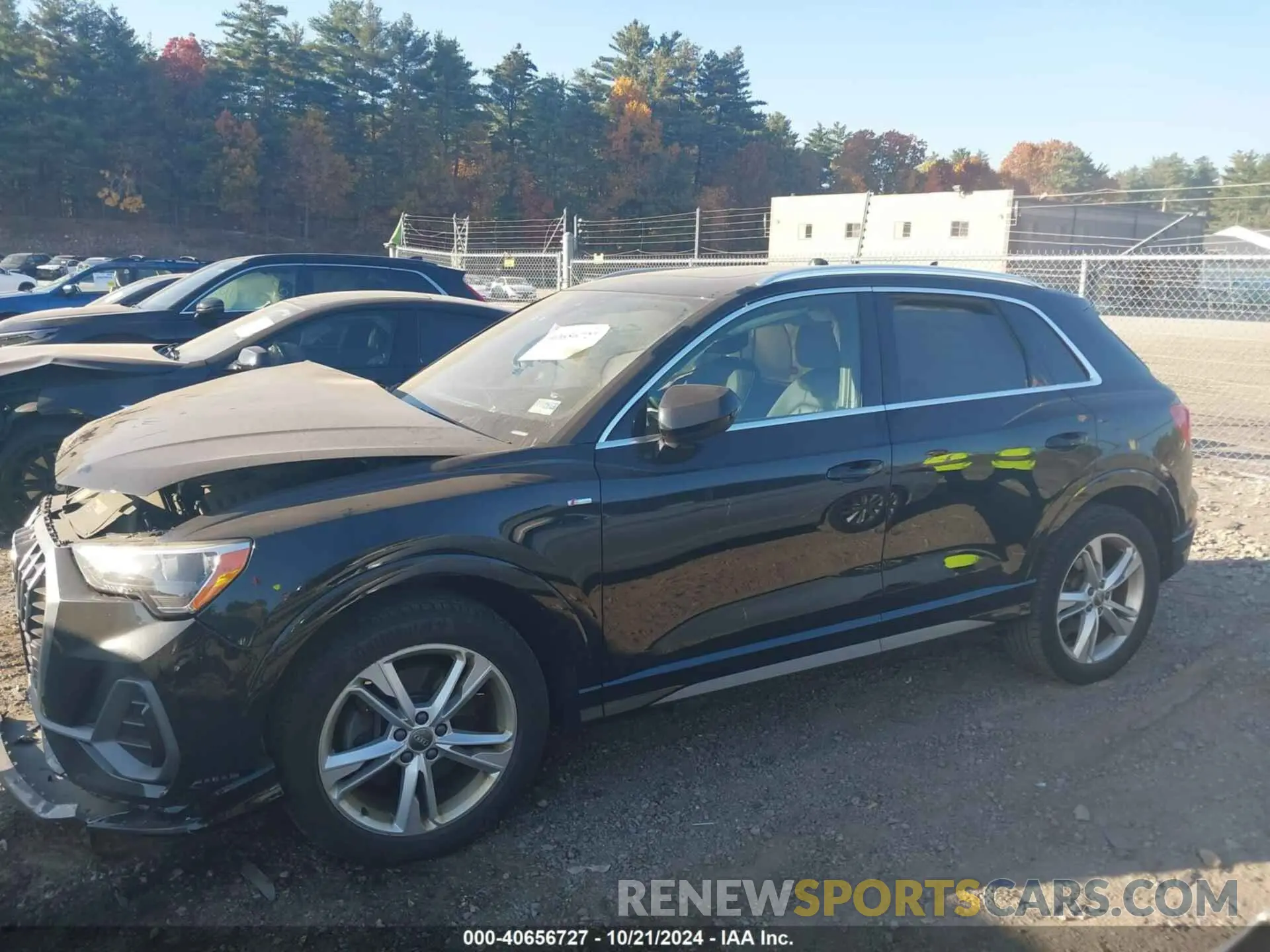 14 fotografías del automóvil dañado WA1DECF38L1042186 AUDI Q3 2020