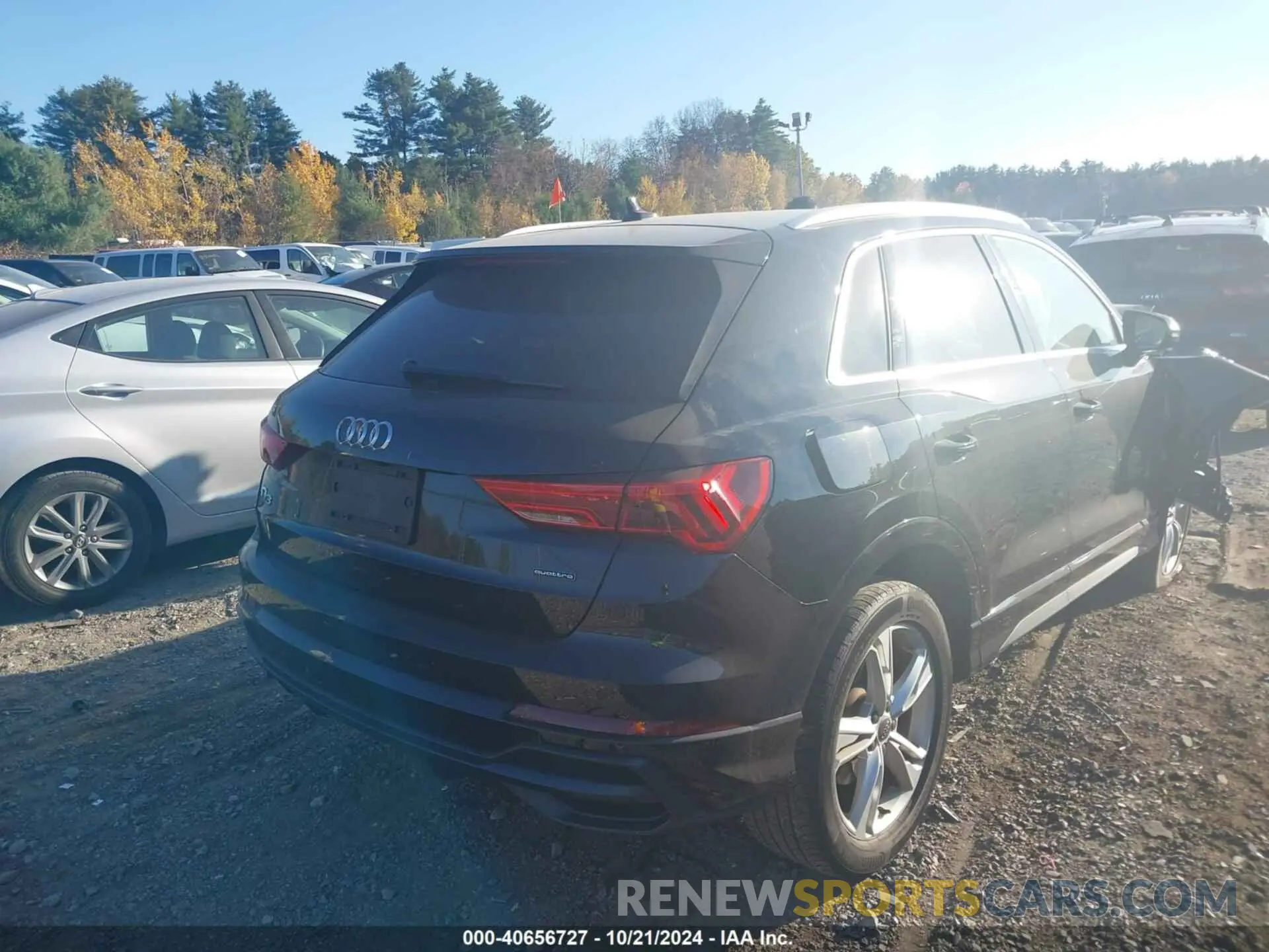 4 fotografías del automóvil dañado WA1DECF38L1042186 AUDI Q3 2020