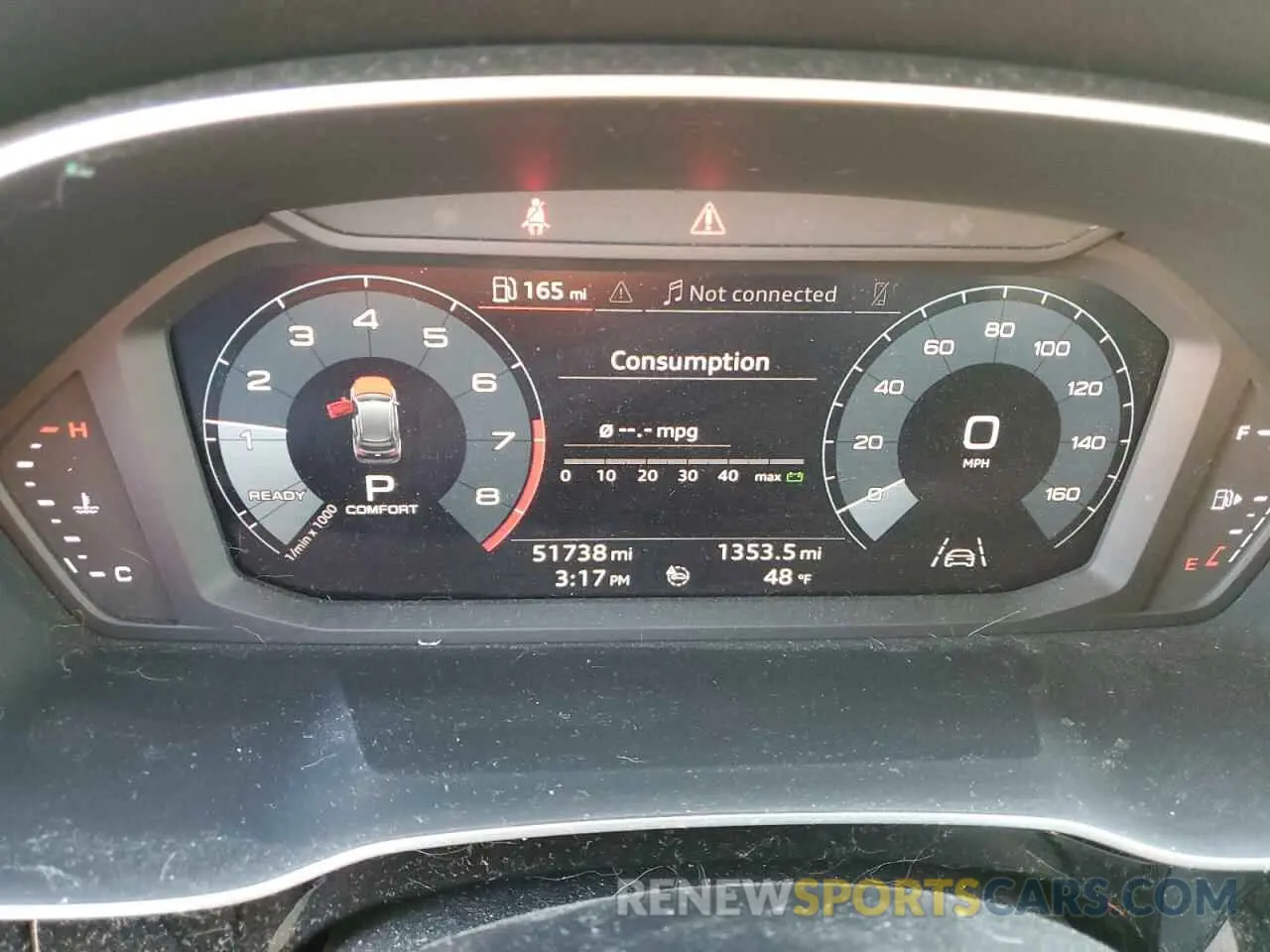 9 fotografías del automóvil dañado WA1DECF38L1073602 AUDI Q3 2020