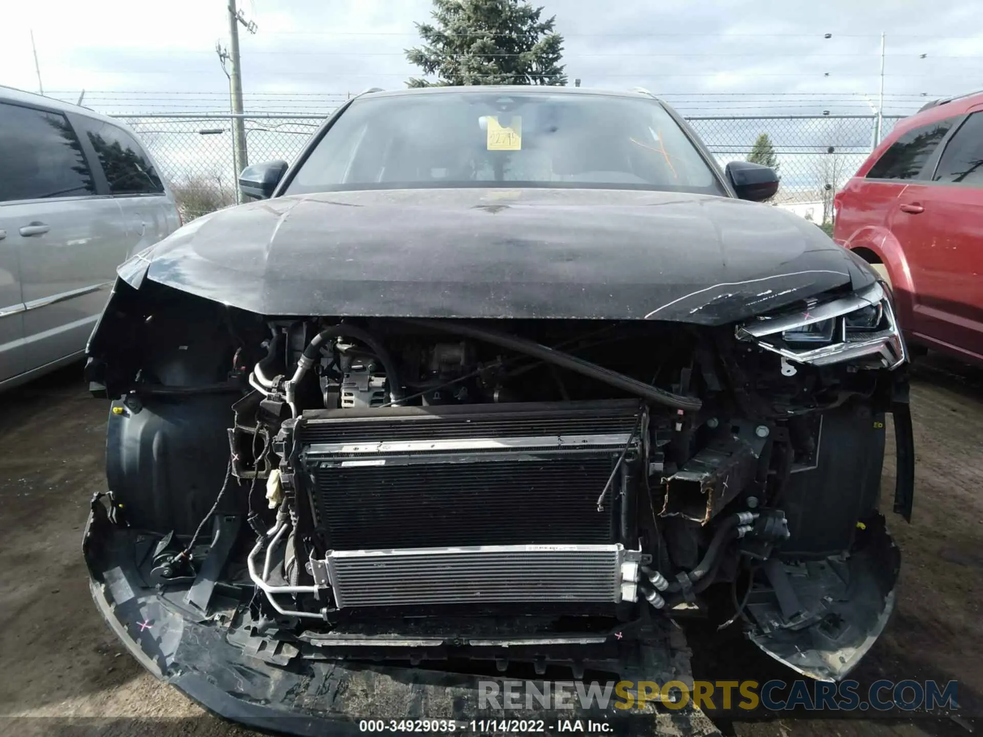 6 fotografías del automóvil dañado WA1EECF35L1084951 AUDI Q3 2020