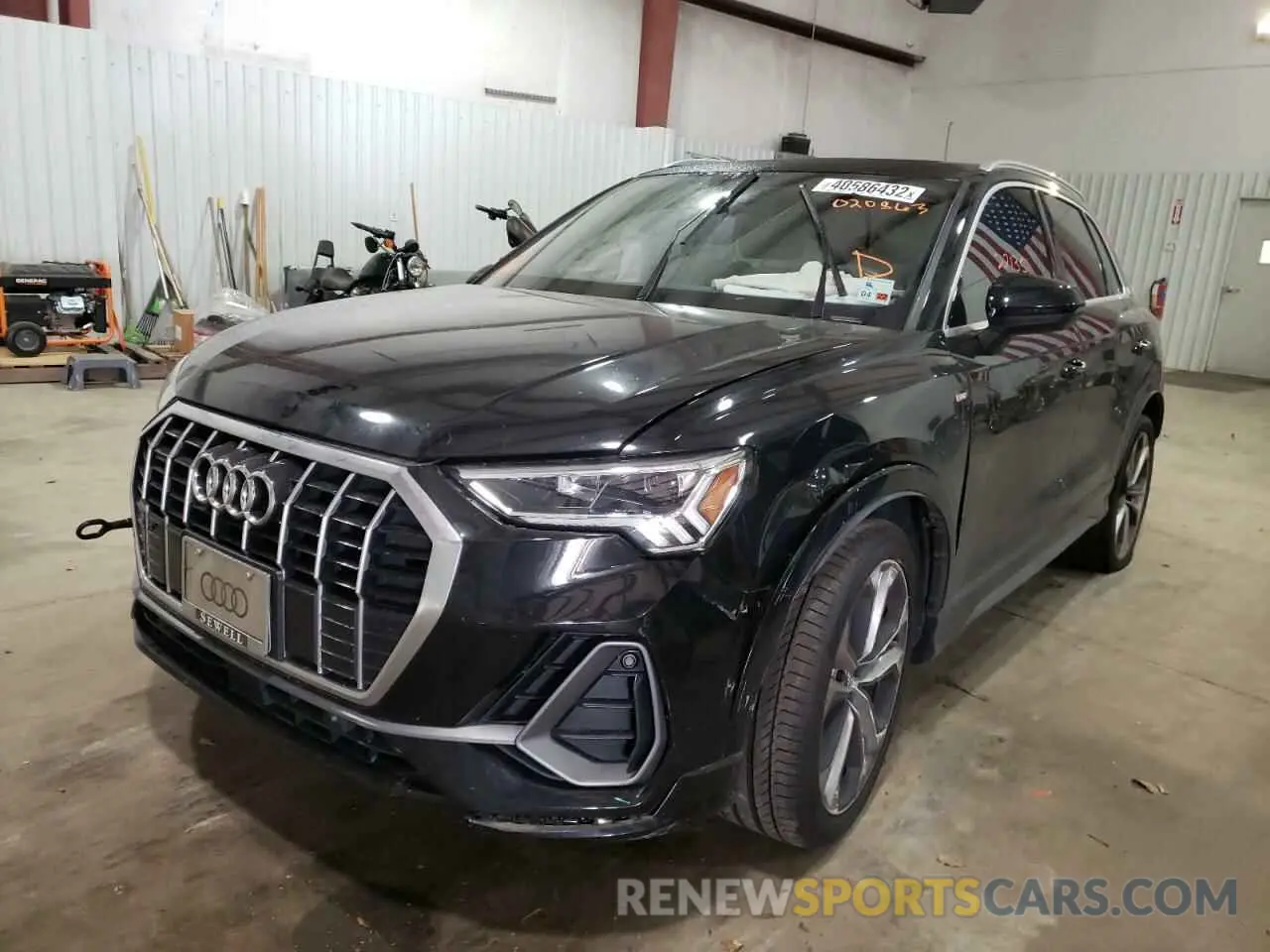 2 fotografías del automóvil dañado WA1EECF37L1020863 AUDI Q3 2020