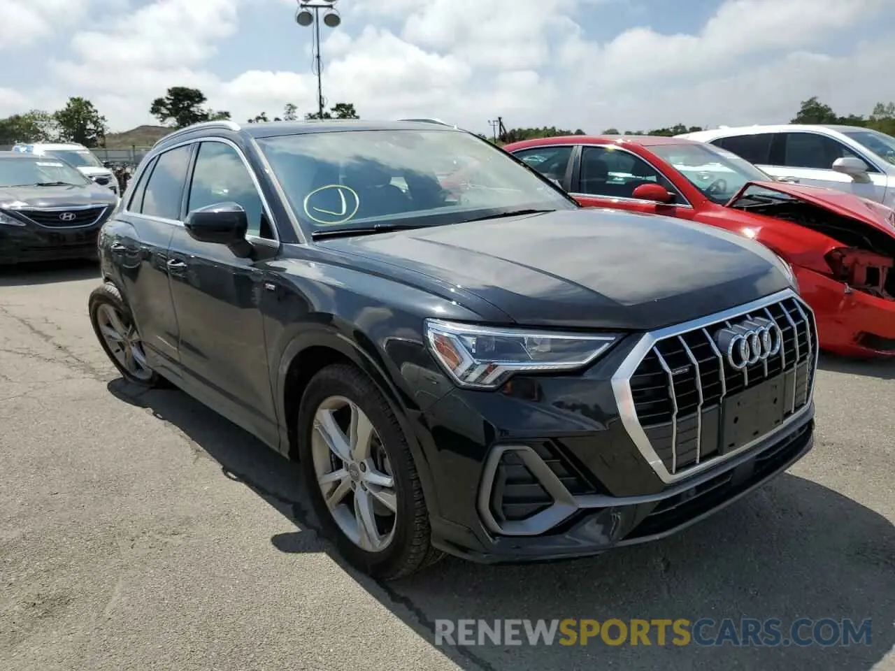 1 fotografías del automóvil dañado WA1EECF38L1034304 AUDI Q3 2020