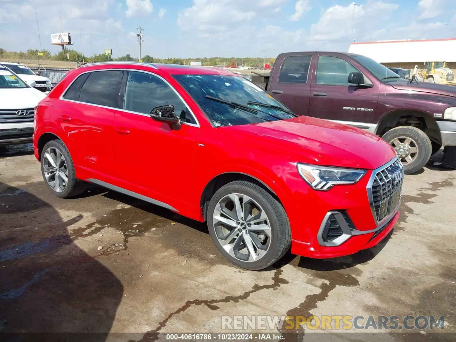 1 fotografías del automóvil dañado WA1EECF38L1088492 AUDI Q3 2020