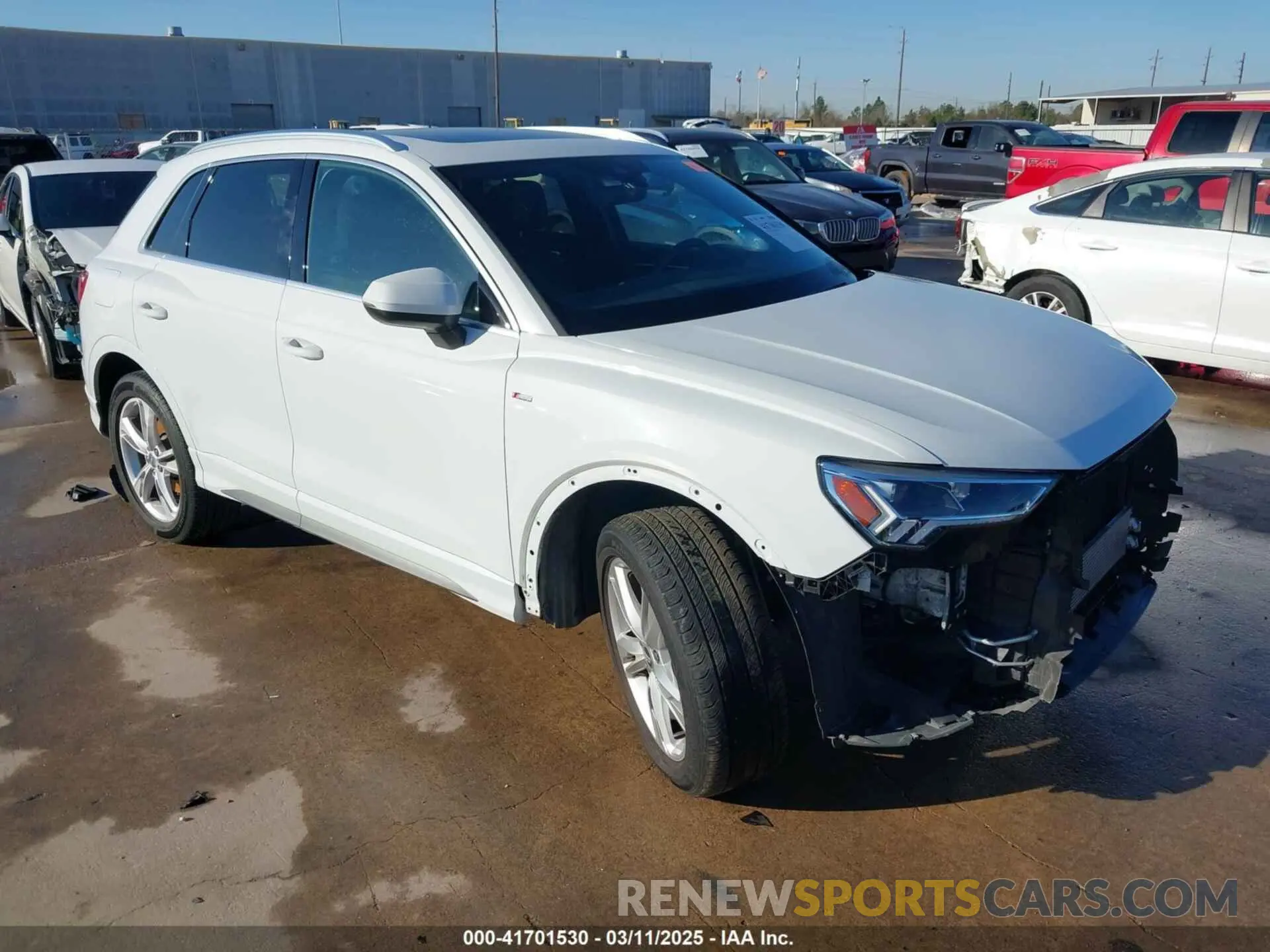 1 fotografías del automóvil dañado WA1EECF38L1089030 AUDI Q3 2020