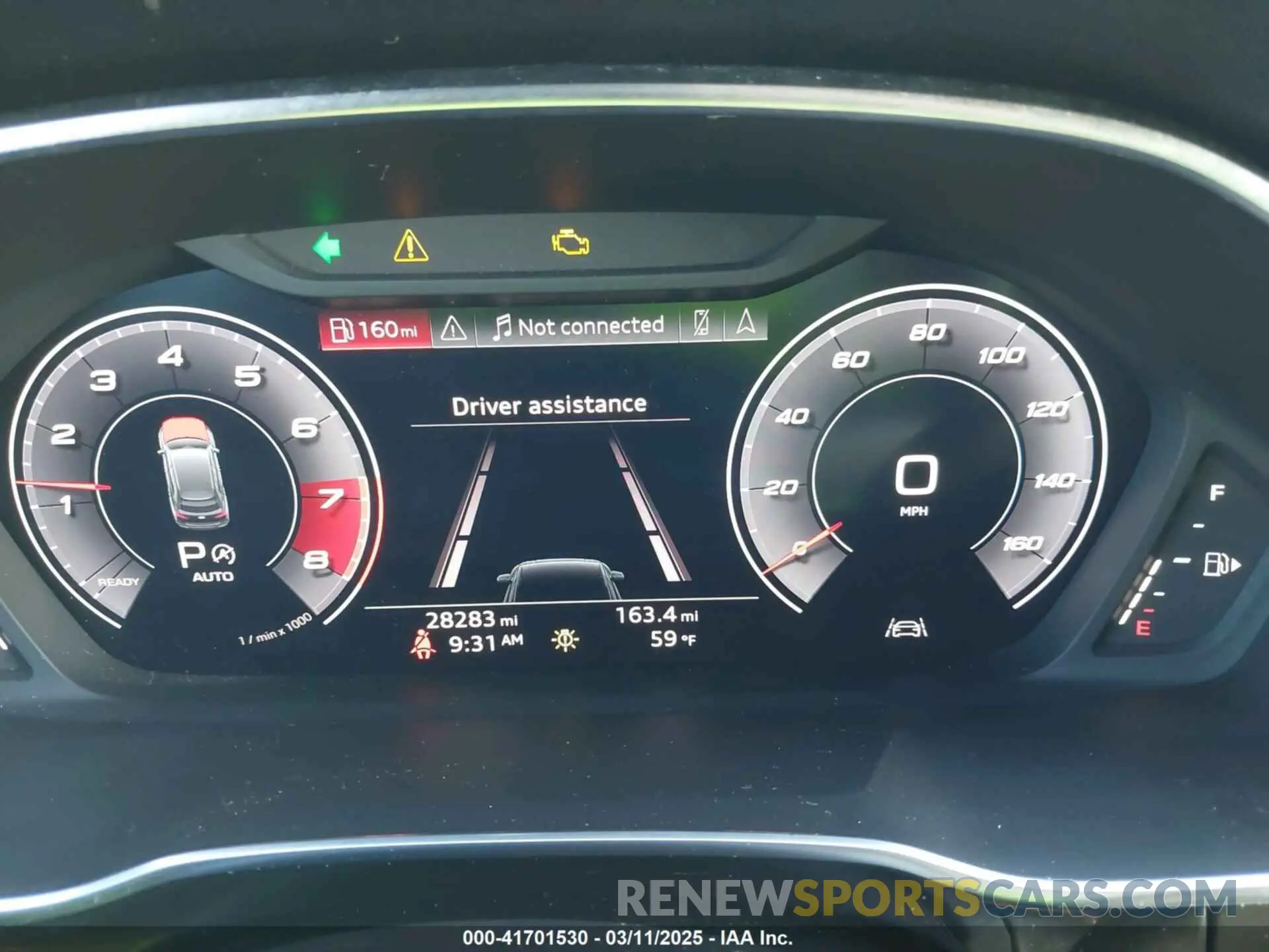 7 fotografías del automóvil dañado WA1EECF38L1089030 AUDI Q3 2020