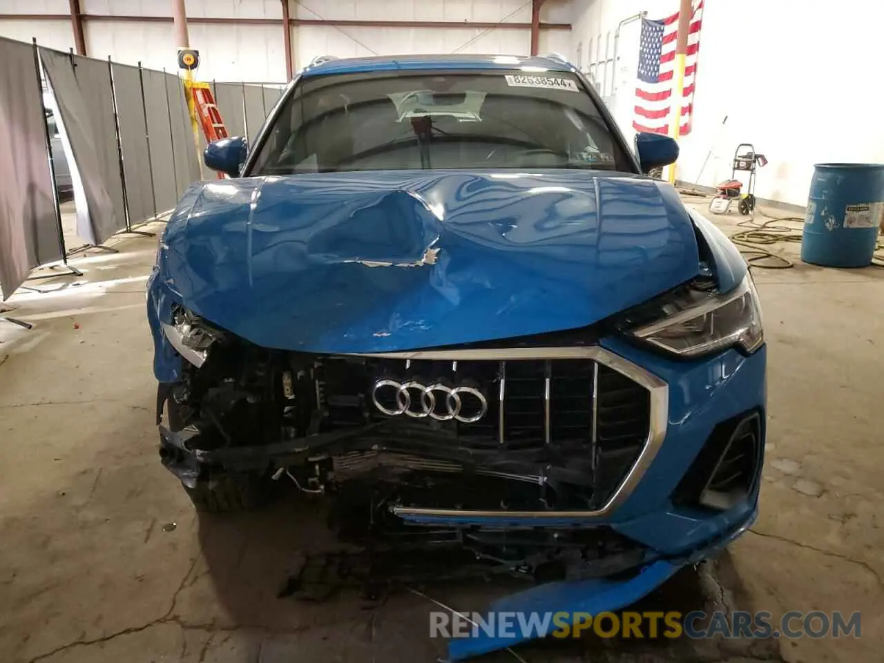 5 fotografías del automóvil dañado WA1FECF31L1030180 AUDI Q3 2020