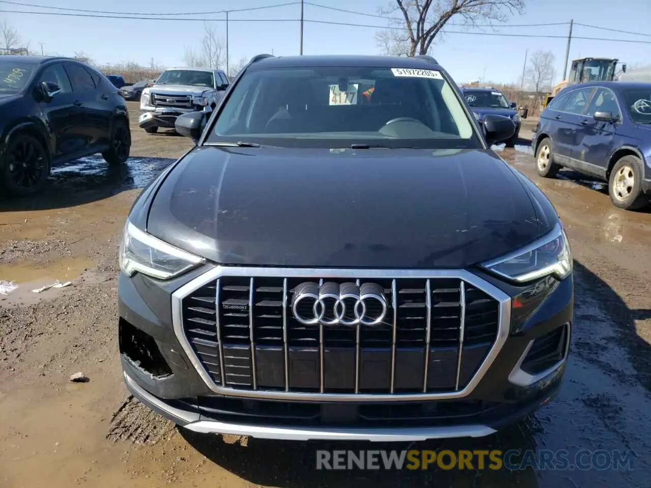 5 fotografías del automóvil dañado WA1AECF31M1023113 AUDI Q3 2021