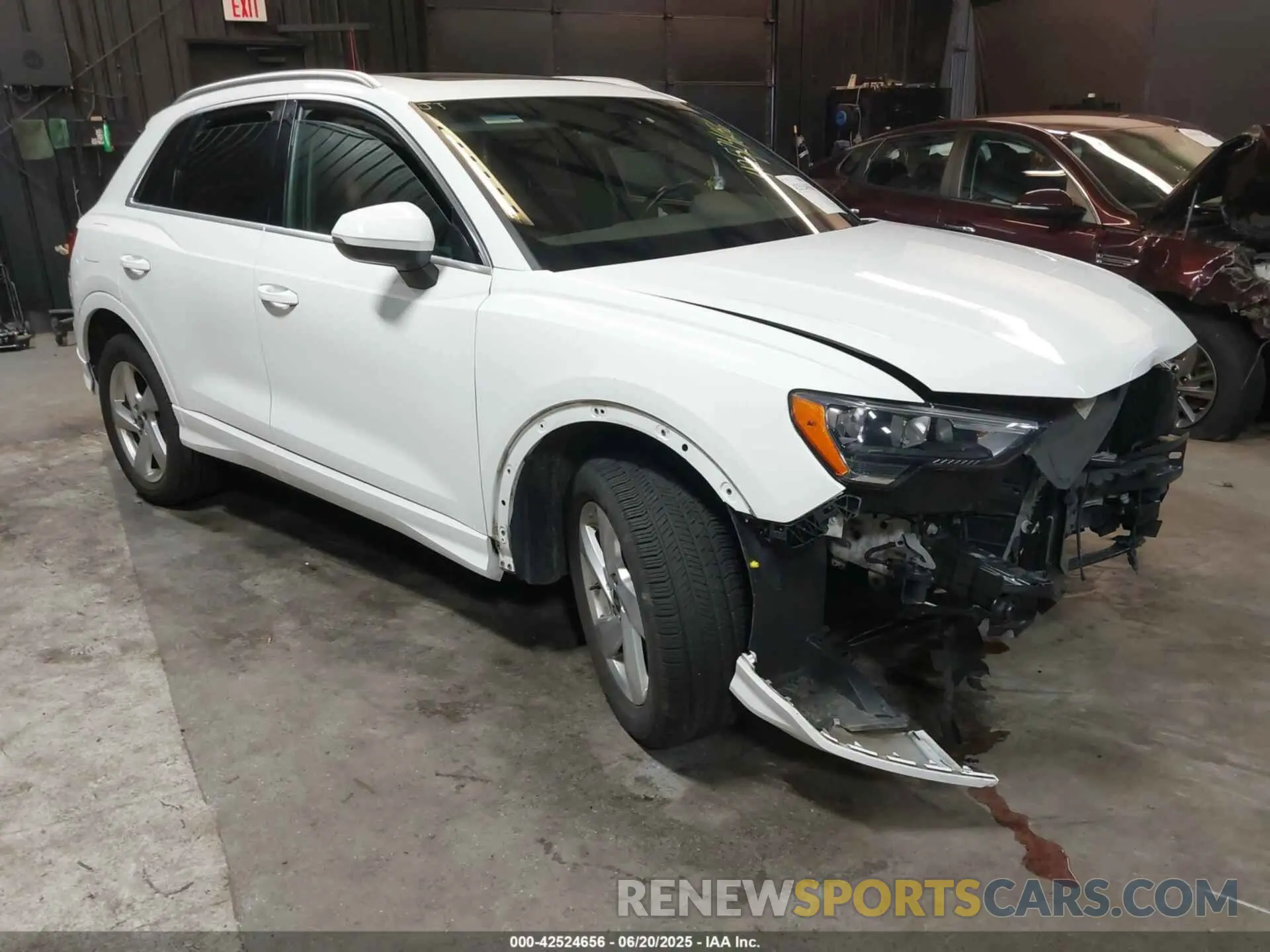 1 fotografías del automóvil dañado WA1AUCF31M1095965 AUDI Q3 2021