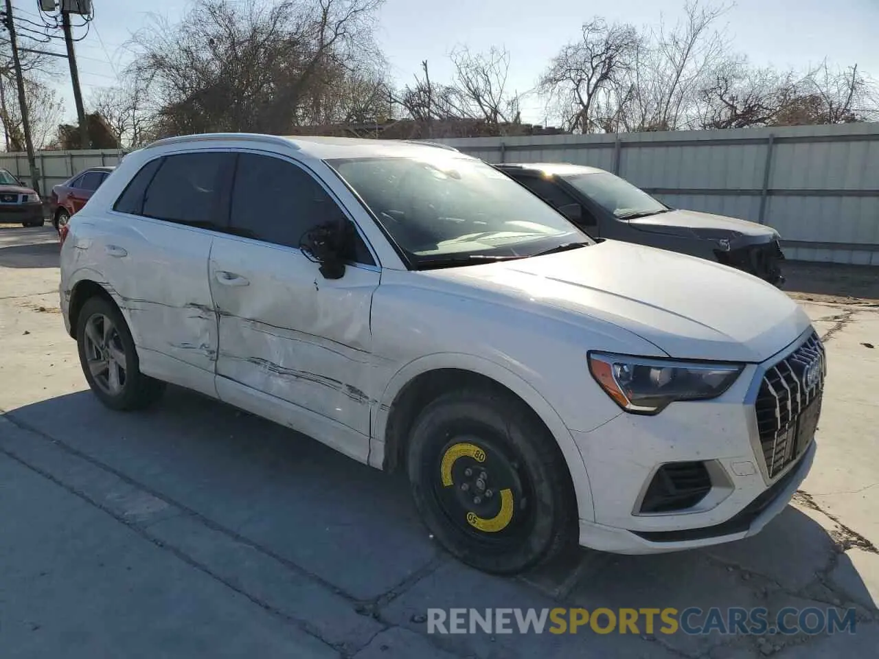 4 fotografías del automóvil dañado WA1AUCF32M1067589 AUDI Q3 2021