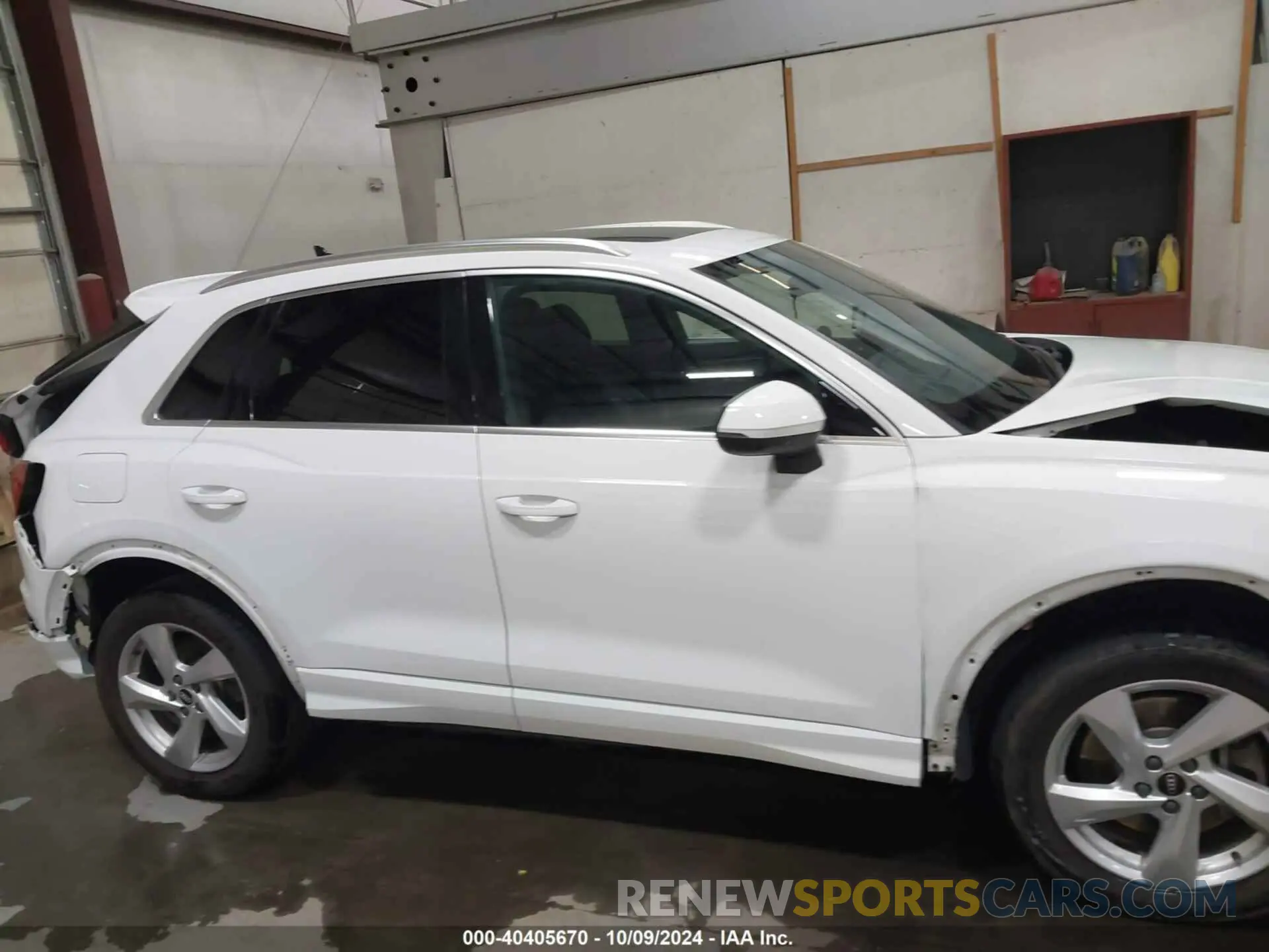 14 fotografías del automóvil dañado WA1AUCF32M1095165 AUDI Q3 2021