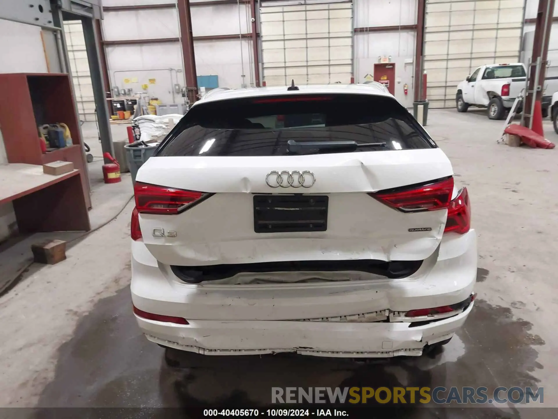 17 fotografías del automóvil dañado WA1AUCF32M1095165 AUDI Q3 2021