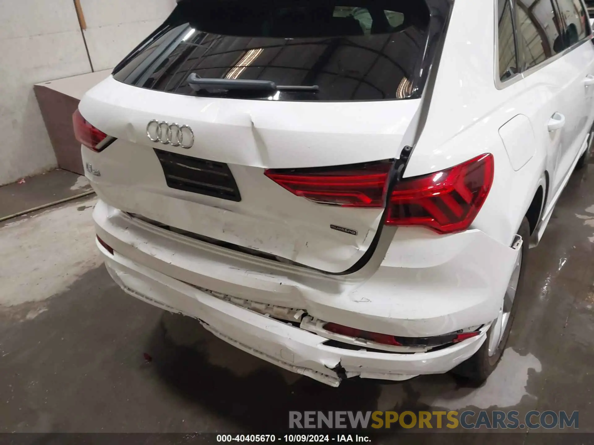 18 fotografías del automóvil dañado WA1AUCF32M1095165 AUDI Q3 2021