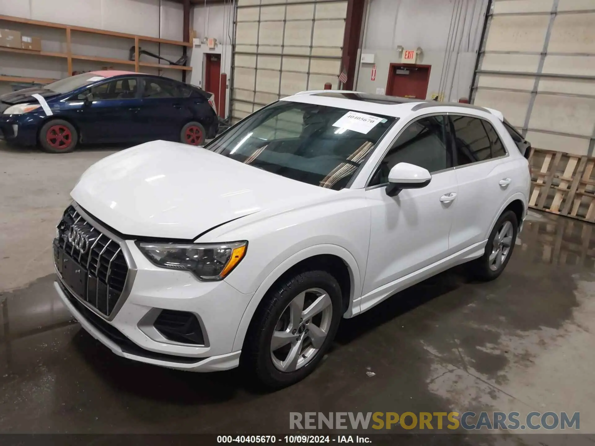 2 fotografías del automóvil dañado WA1AUCF32M1095165 AUDI Q3 2021