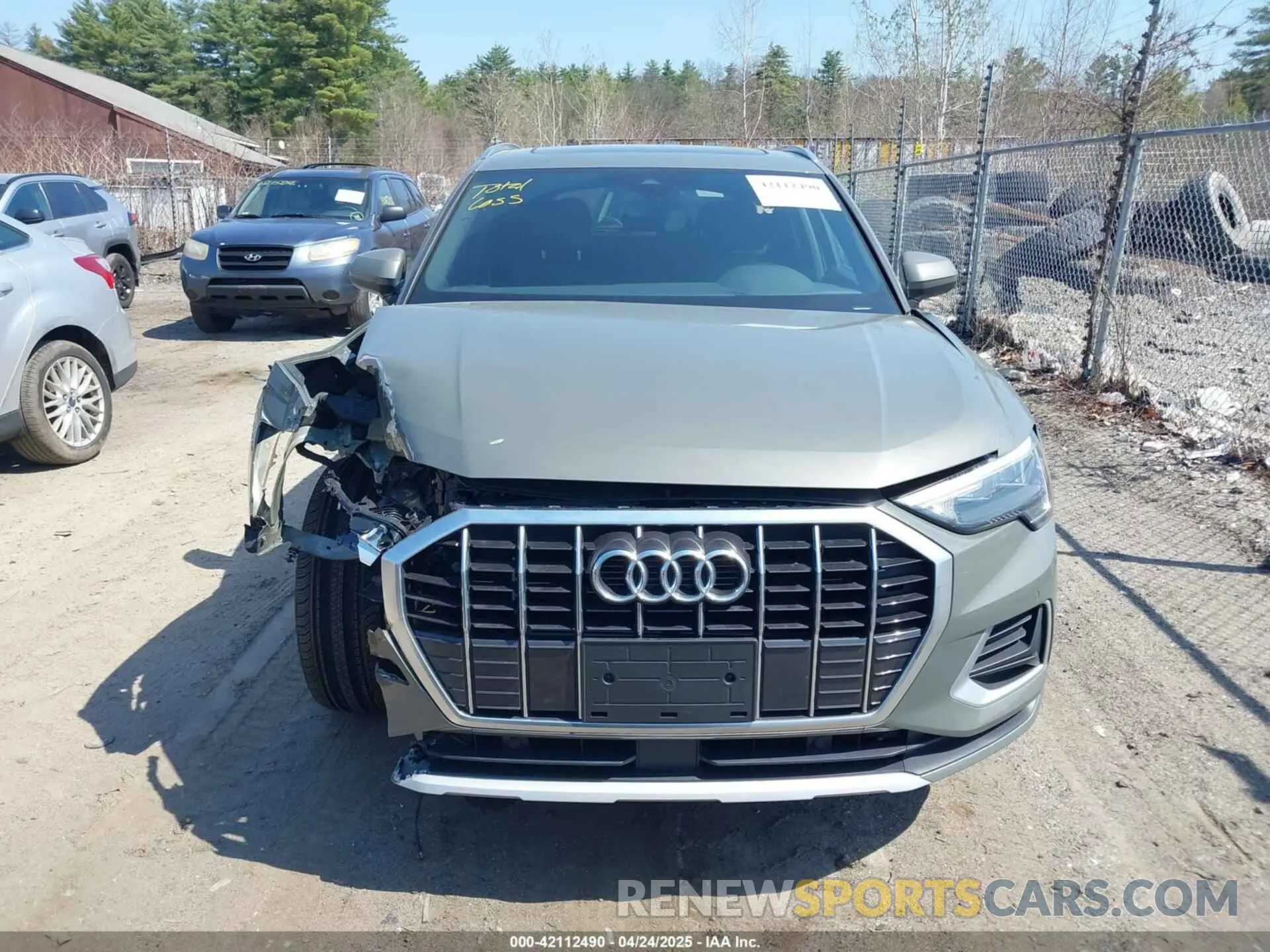 12 fotografías del automóvil dañado WA1AUCF32M1144588 AUDI Q3 2021