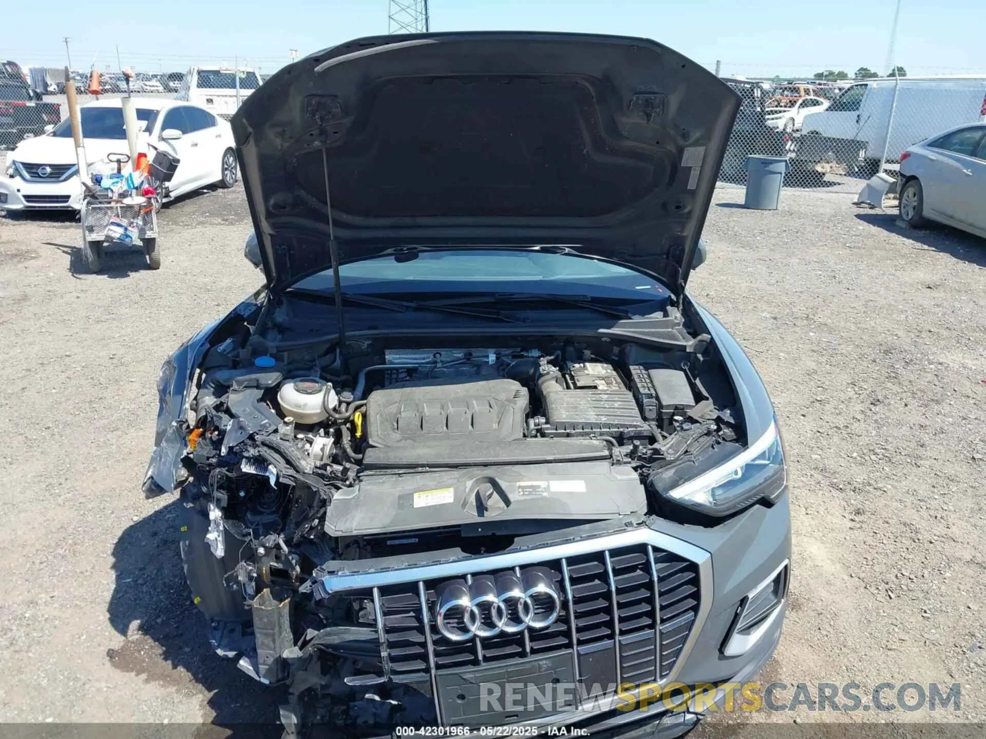 10 fotografías del automóvil dañado WA1AUCF35M1065609 AUDI Q3 2021