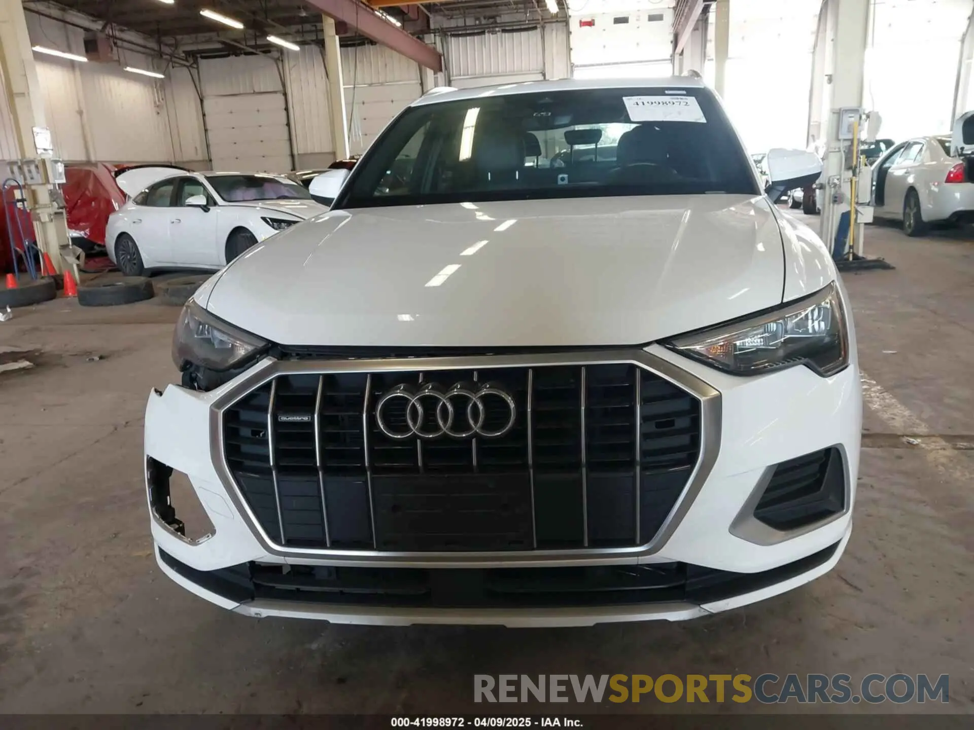 12 fotografías del automóvil dañado WA1AUCF36M1089224 AUDI Q3 2021
