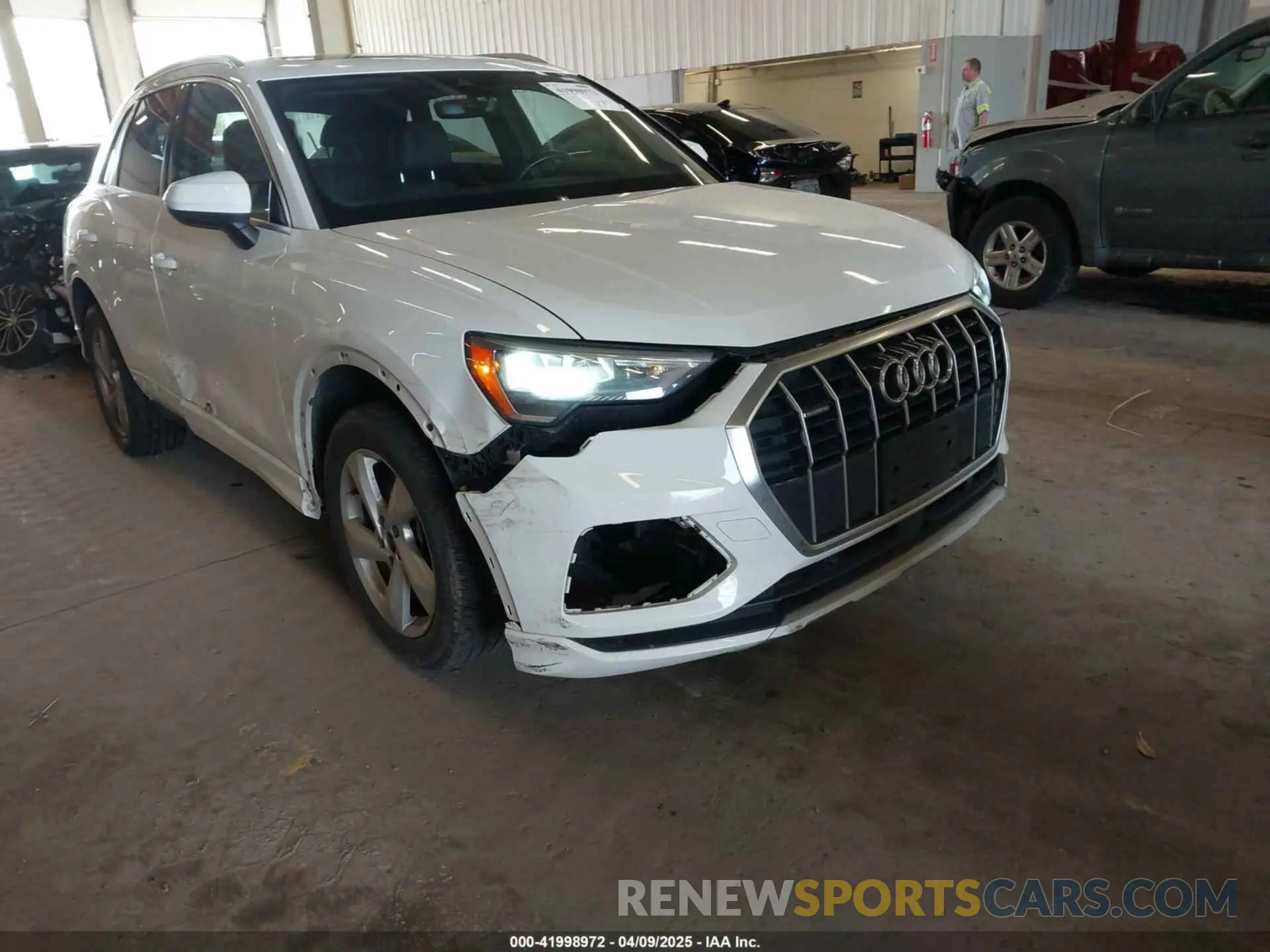 6 fotografías del automóvil dañado WA1AUCF36M1089224 AUDI Q3 2021