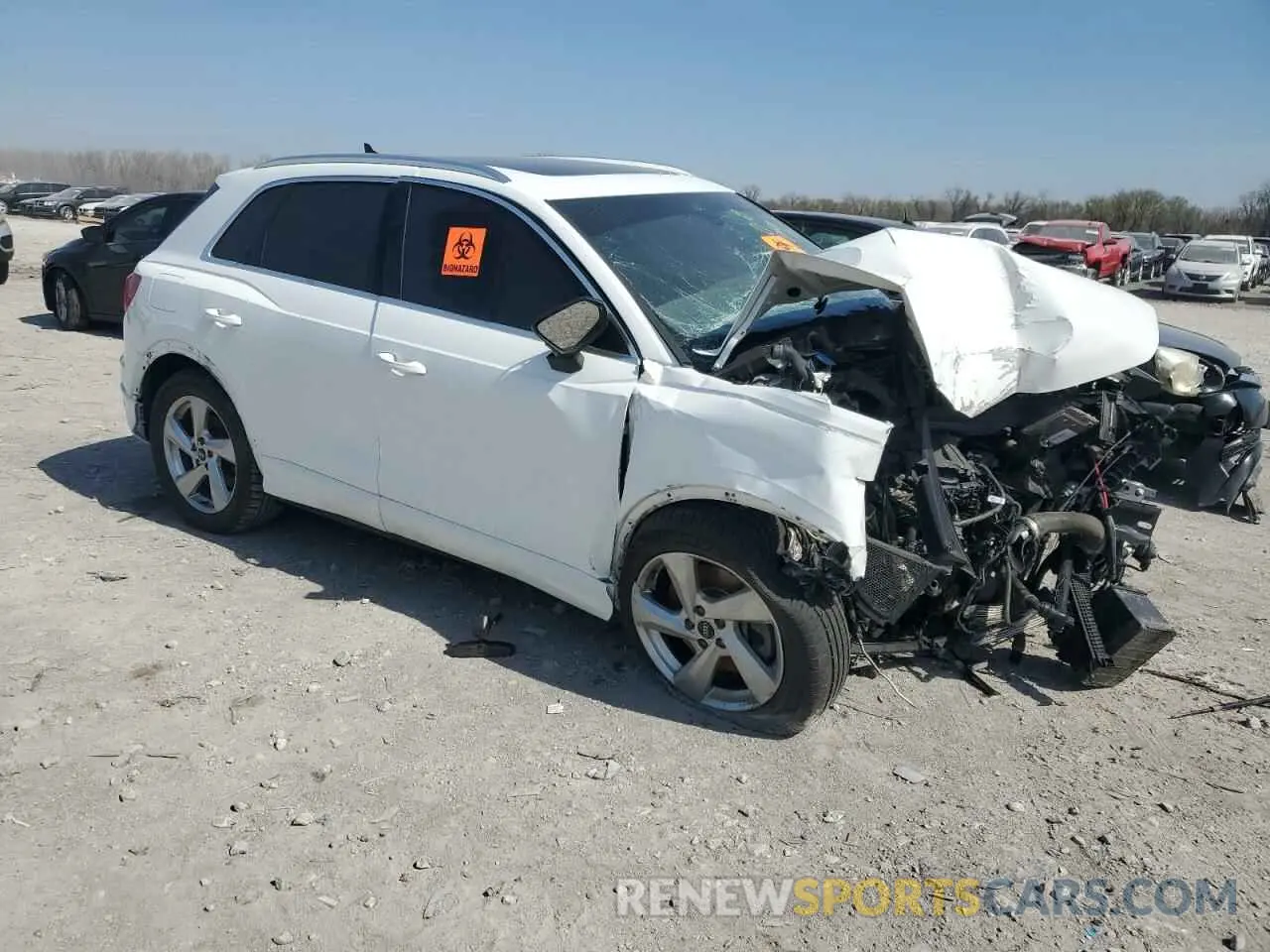 4 fotografías del automóvil dañado WA1AUCF36M1097372 AUDI Q3 2021