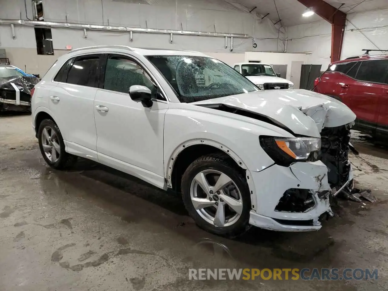 4 fotografías del automóvil dañado WA1AUCF36M1154248 AUDI Q3 2021