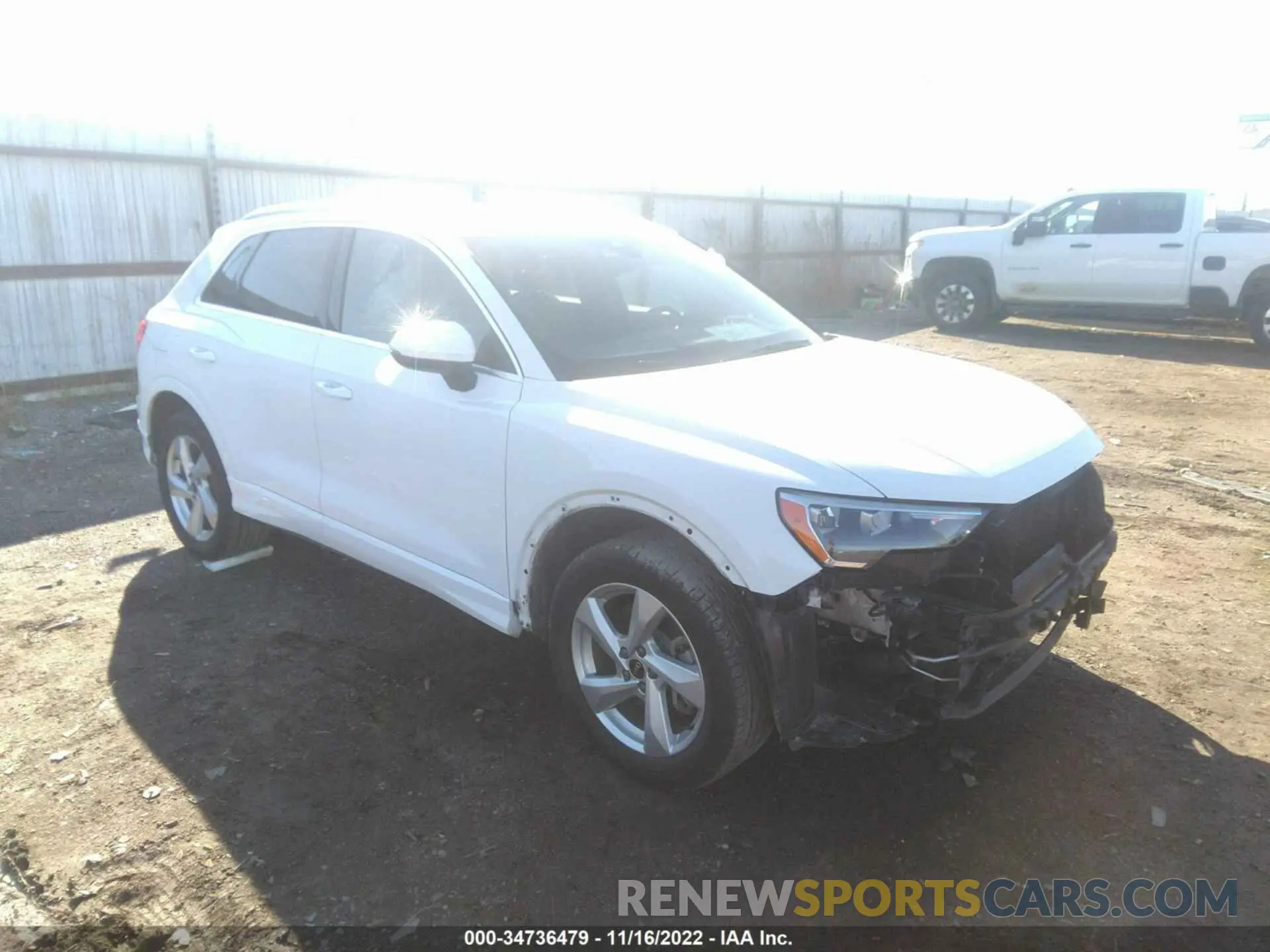 1 fotografías del automóvil dañado WA1AUCF37M1058516 AUDI Q3 2021