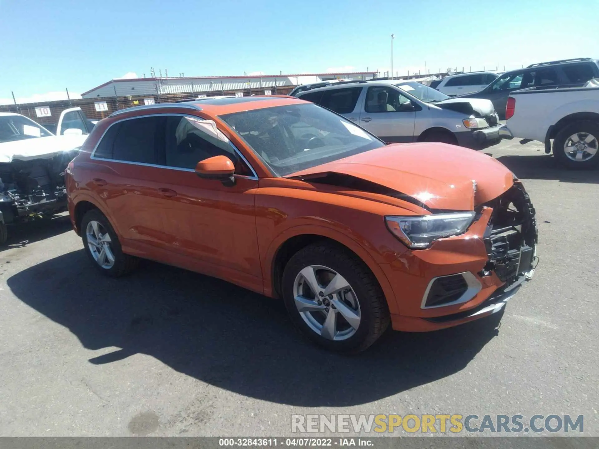 1 fotografías del automóvil dañado WA1AUCF37M1135014 AUDI Q3 2021