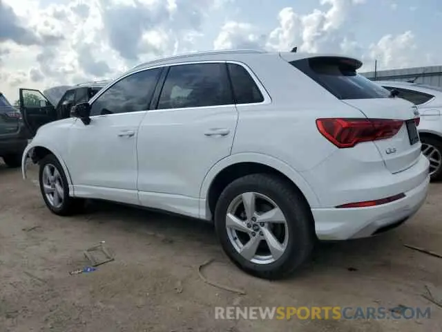2 fotografías del automóvil dañado WA1AUCF38M1091489 AUDI Q3 2021