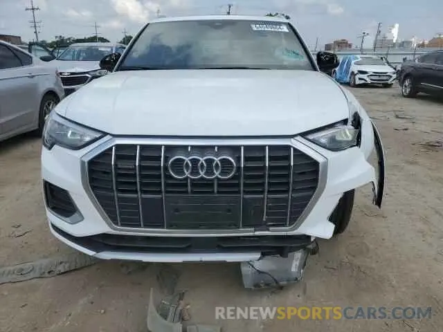 5 fotografías del automóvil dañado WA1AUCF38M1091489 AUDI Q3 2021
