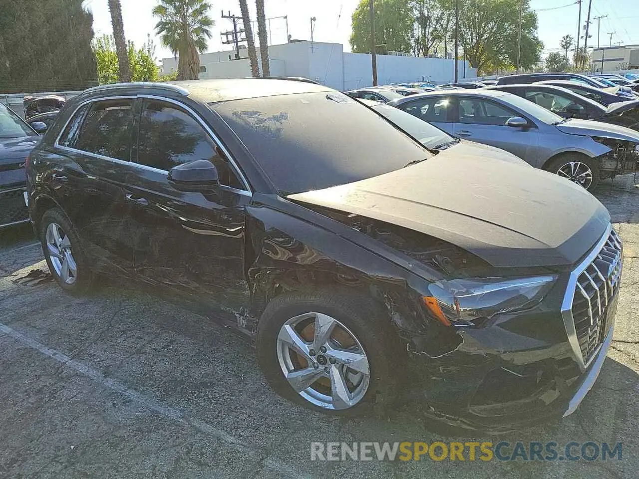 4 fotografías del automóvil dañado WA1AUCF38M1118626 AUDI Q3 2021