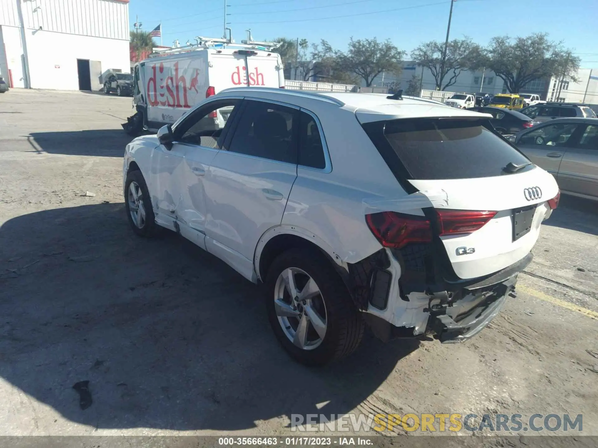 3 fotografías del automóvil dañado WA1AUCF39M1088892 AUDI Q3 2021