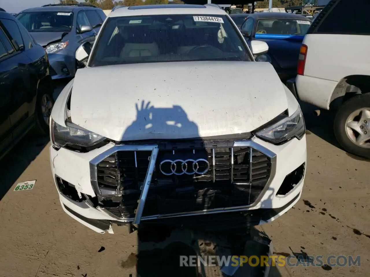 5 fotografías del automóvil dañado WA1AUCF3XM1087993 AUDI Q3 2021