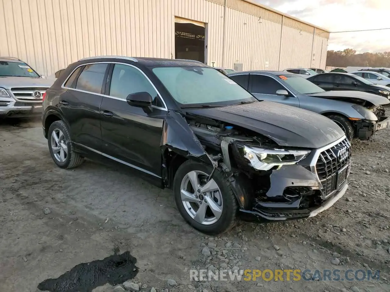 4 fotografías del automóvil dañado WA1BUCF32M1110302 AUDI Q3 2021