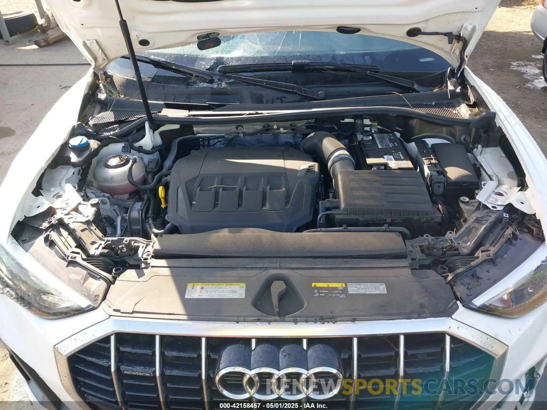 10 fotografías del automóvil dañado WA1DECF31M1037901 AUDI Q3 2021