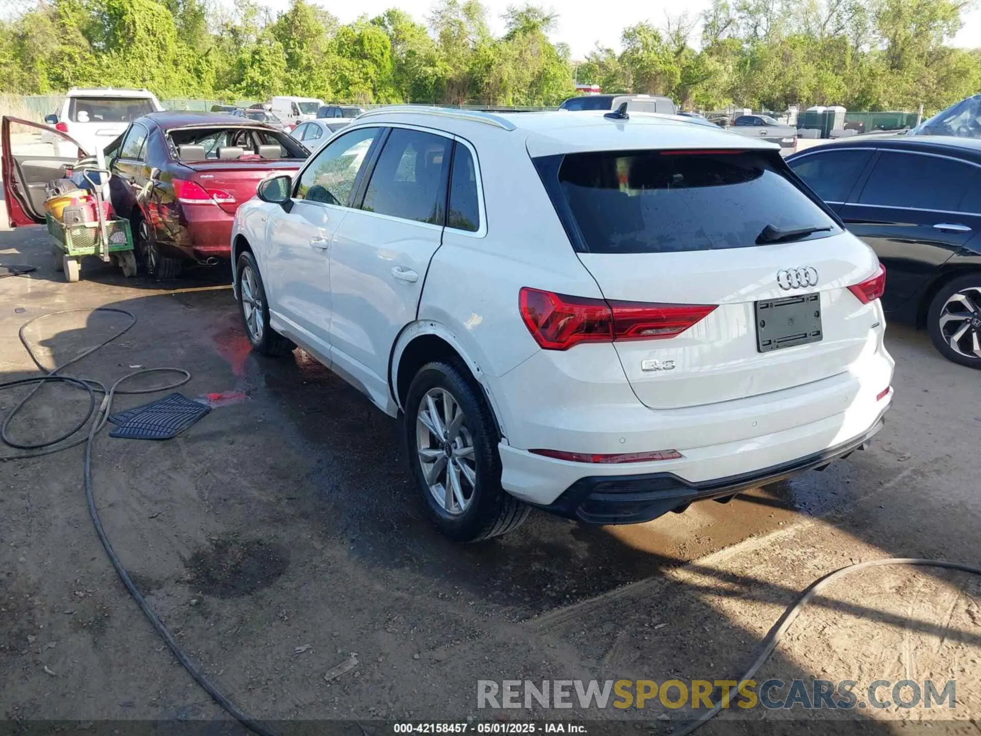 3 fotografías del automóvil dañado WA1DECF31M1037901 AUDI Q3 2021