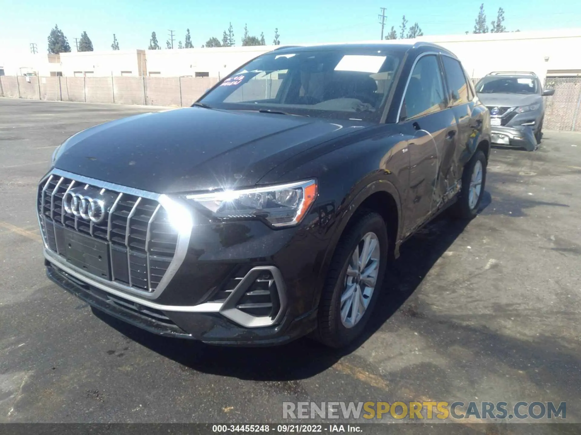 2 fotografías del automóvil dañado WA1DECF31M1148805 AUDI Q3 2021
