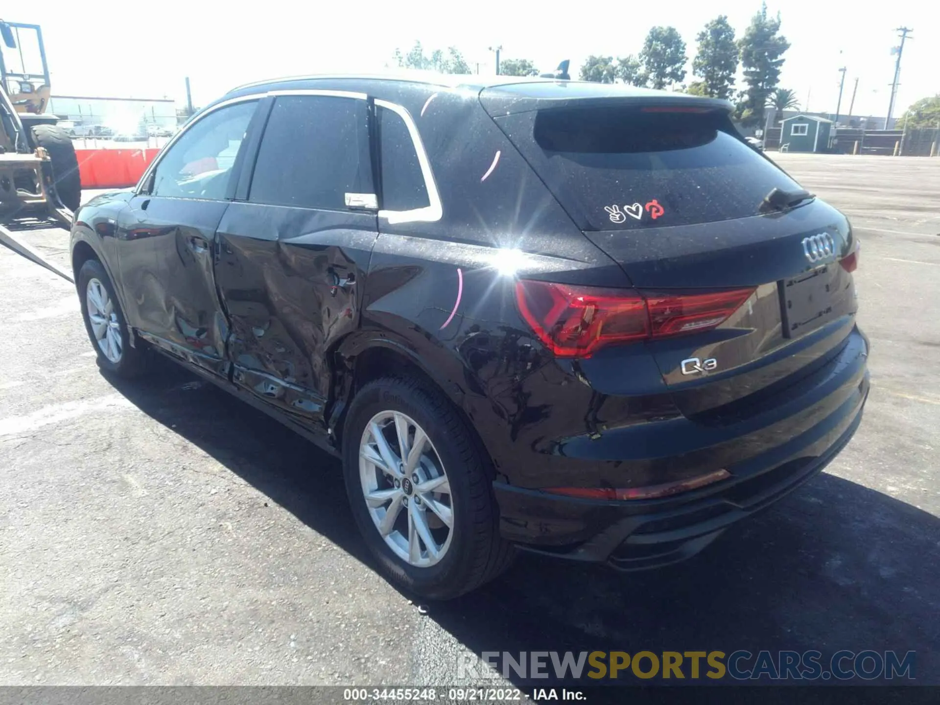 3 fotografías del automóvil dañado WA1DECF31M1148805 AUDI Q3 2021