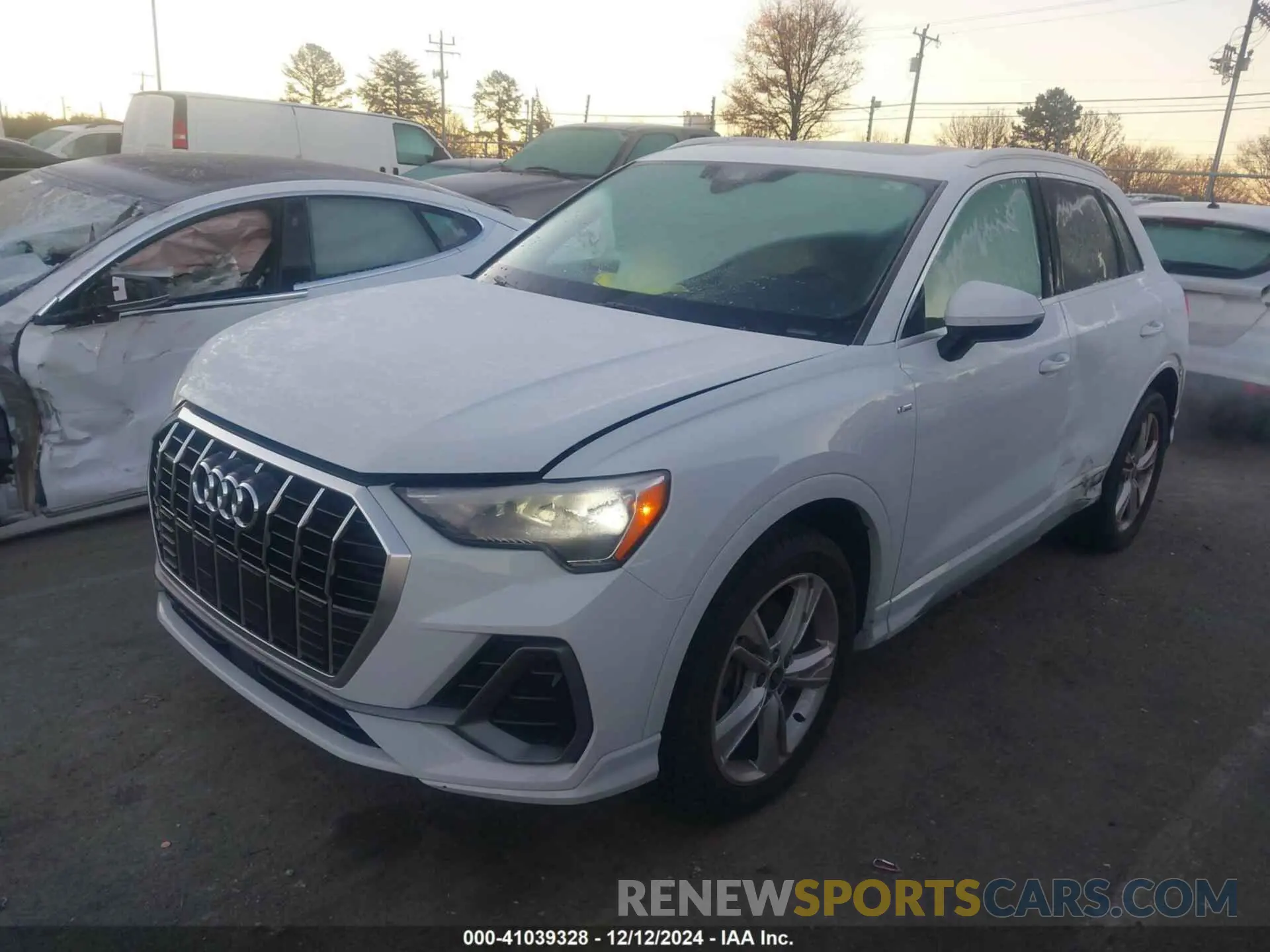 2 fotografías del automóvil dañado WA1DECF32M1023392 AUDI Q3 2021