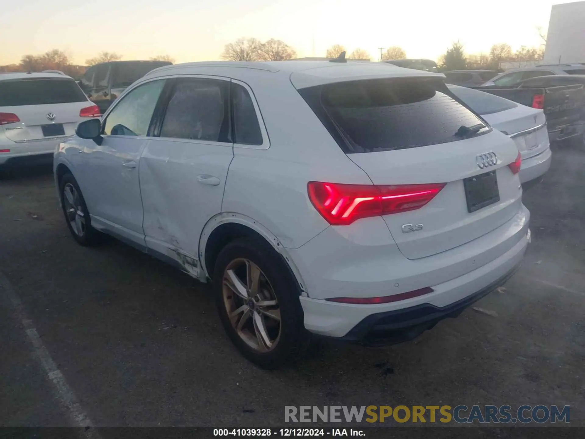 3 fotografías del automóvil dañado WA1DECF32M1023392 AUDI Q3 2021