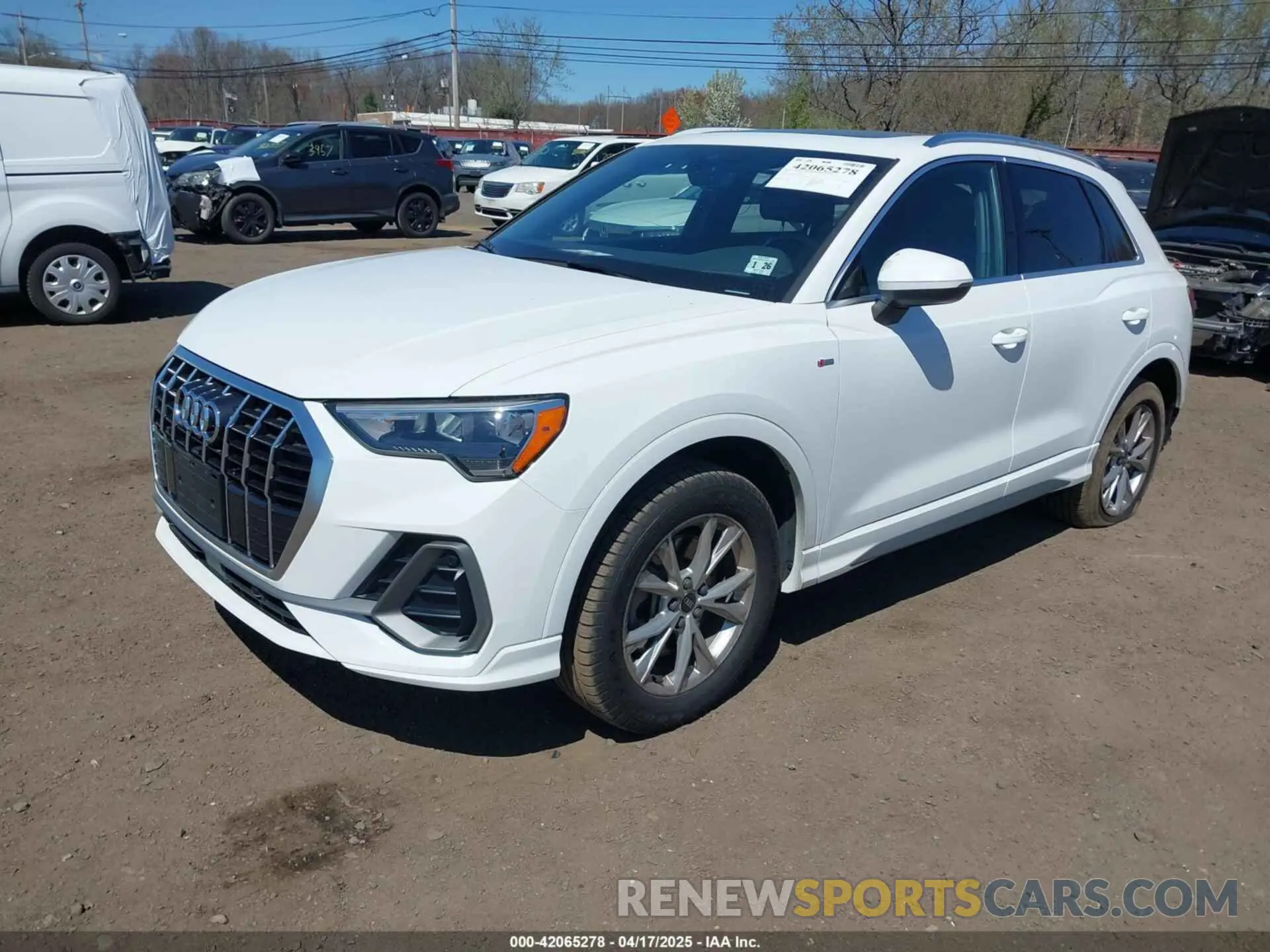 2 fotografías del automóvil dañado WA1DECF32M1054786 AUDI Q3 2021