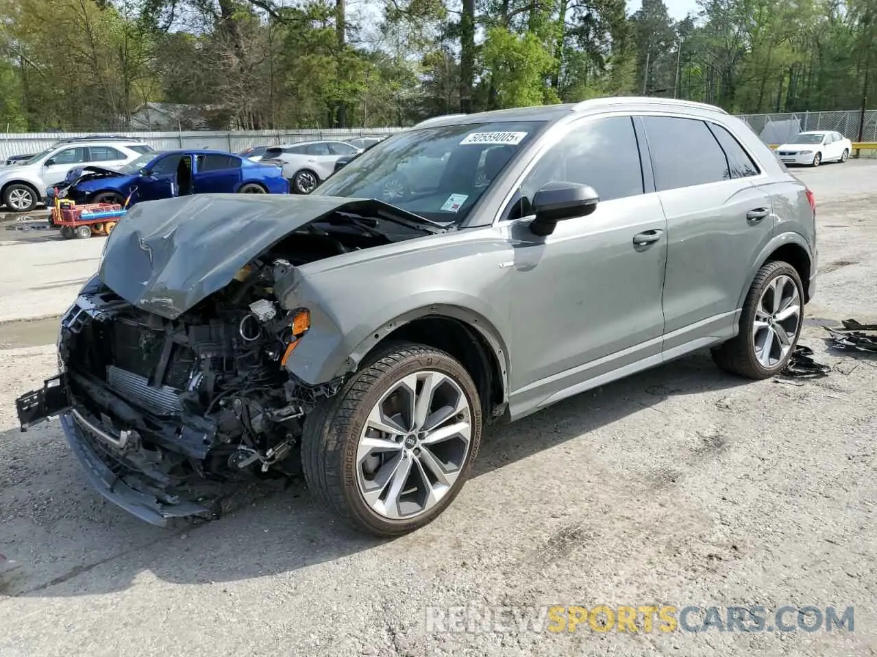 1 fotografías del automóvil dañado WA1DECF33M1082709 AUDI Q3 2021