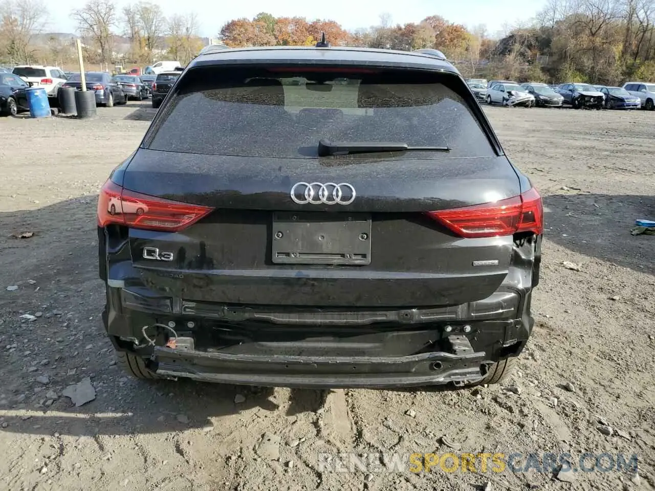 6 fotografías del automóvil dañado WA1DECF34M1013348 AUDI Q3 2021