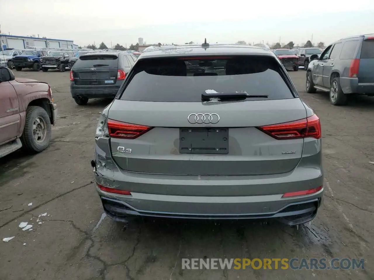 6 fotografías del automóvil dañado WA1DECF34M1013785 AUDI Q3 2021