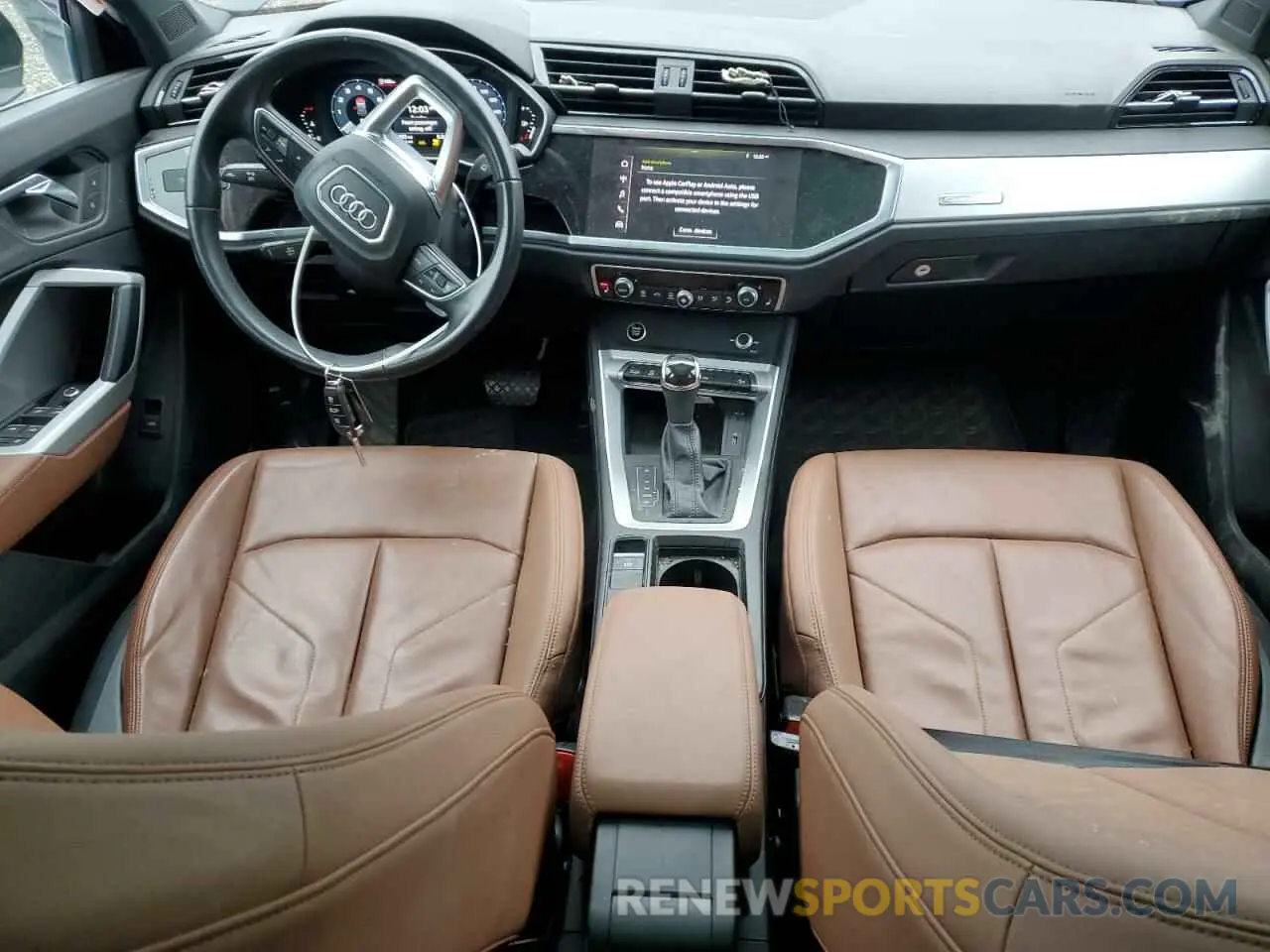 8 fotografías del automóvil dañado WA1DECF34M1129178 AUDI Q3 2021