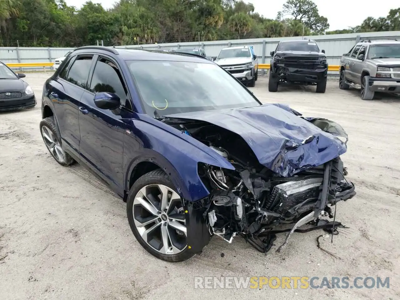 1 fotografías del automóvil dañado WA1DECF34M1137474 AUDI Q3 2021