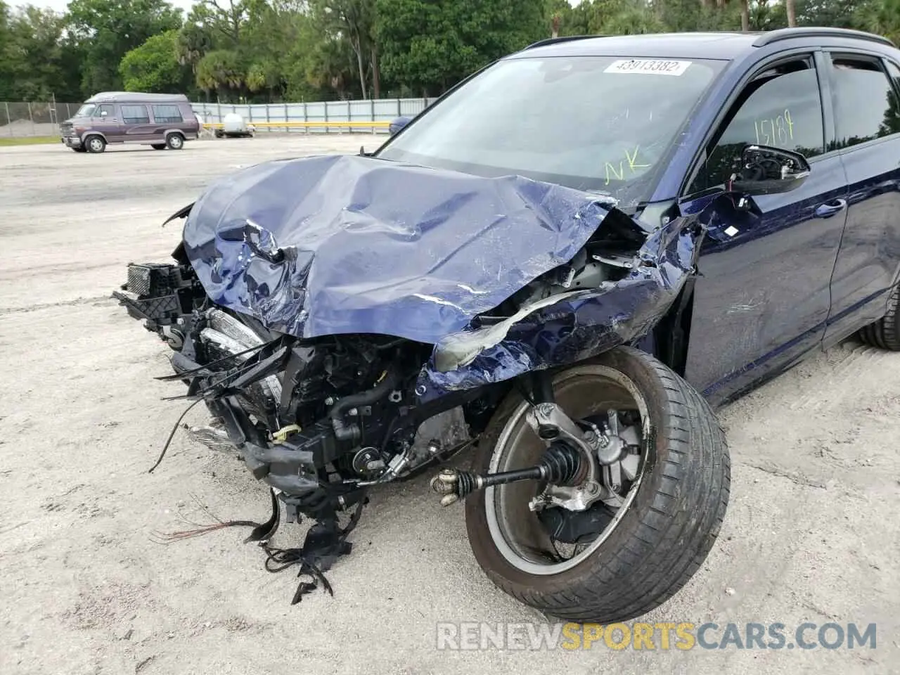 9 fotografías del automóvil dañado WA1DECF34M1137474 AUDI Q3 2021
