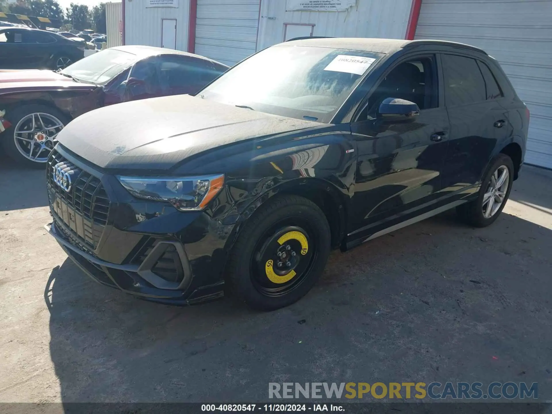 2 fotografías del automóvil dañado WA1DECF35M1005579 AUDI Q3 2021