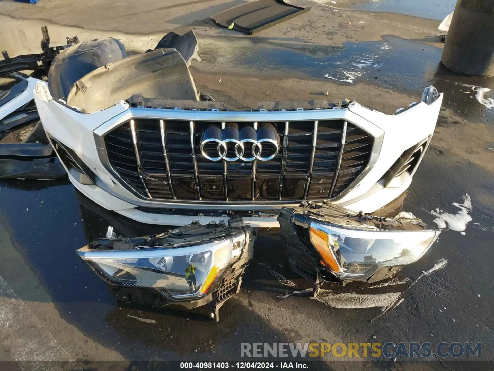 12 fotografías del automóvil dañado WA1DECF36M1038042 AUDI Q3 2021