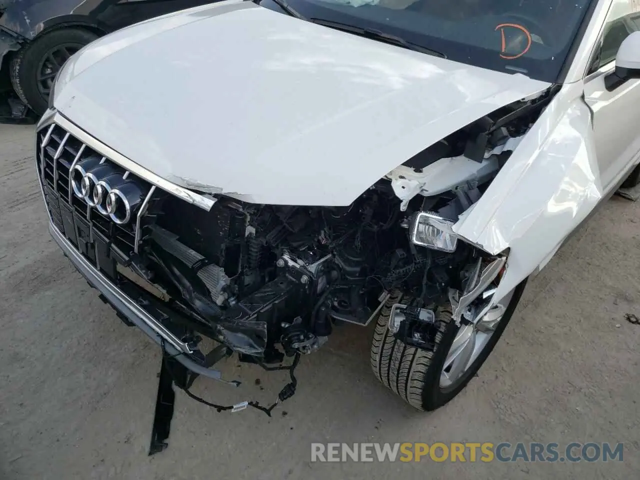 9 fotografías del automóvil dañado WA1DECF37M1022075 AUDI Q3 2021