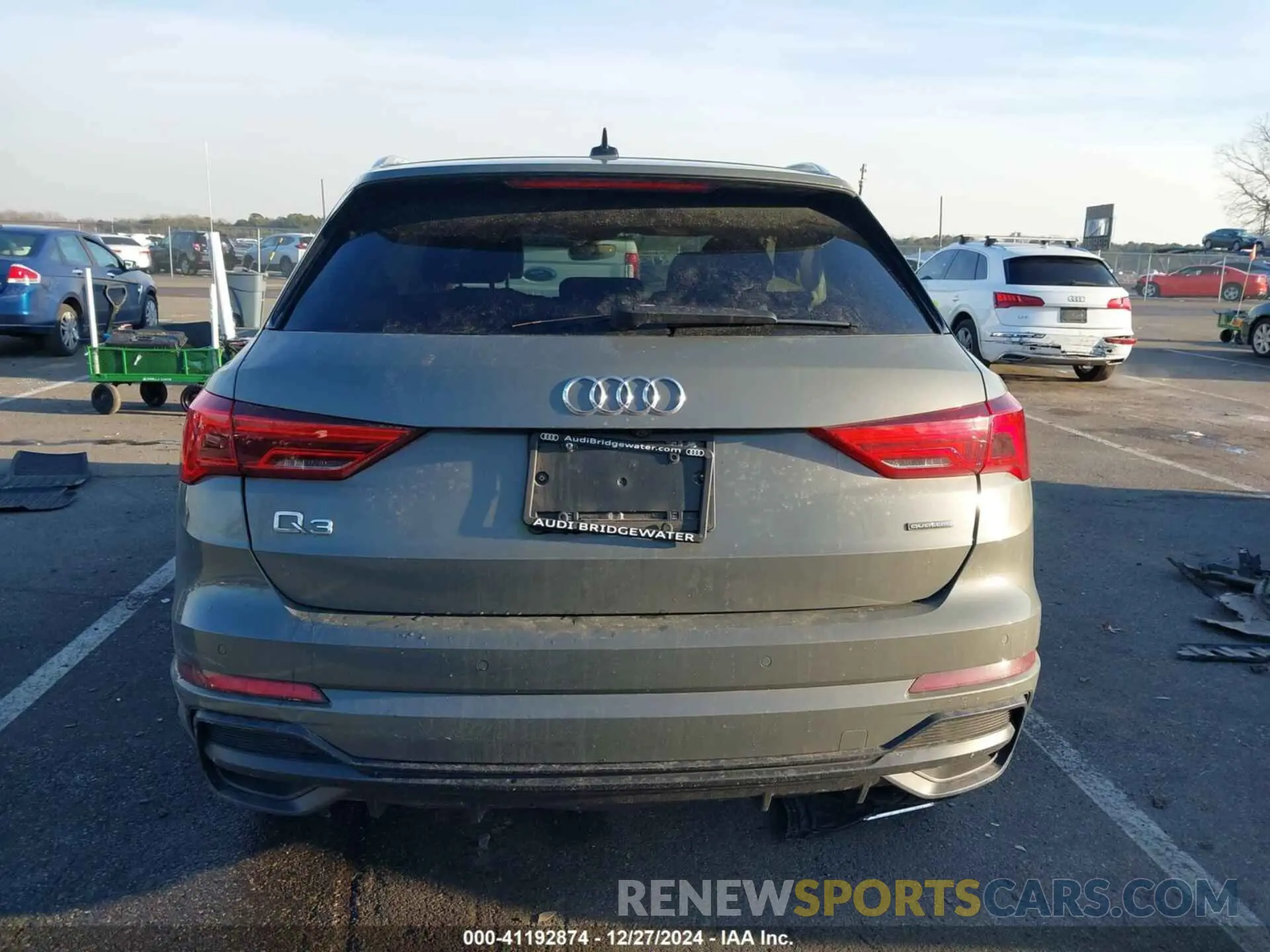 15 fotografías del automóvil dañado WA1DECF37M1075942 AUDI Q3 2021
