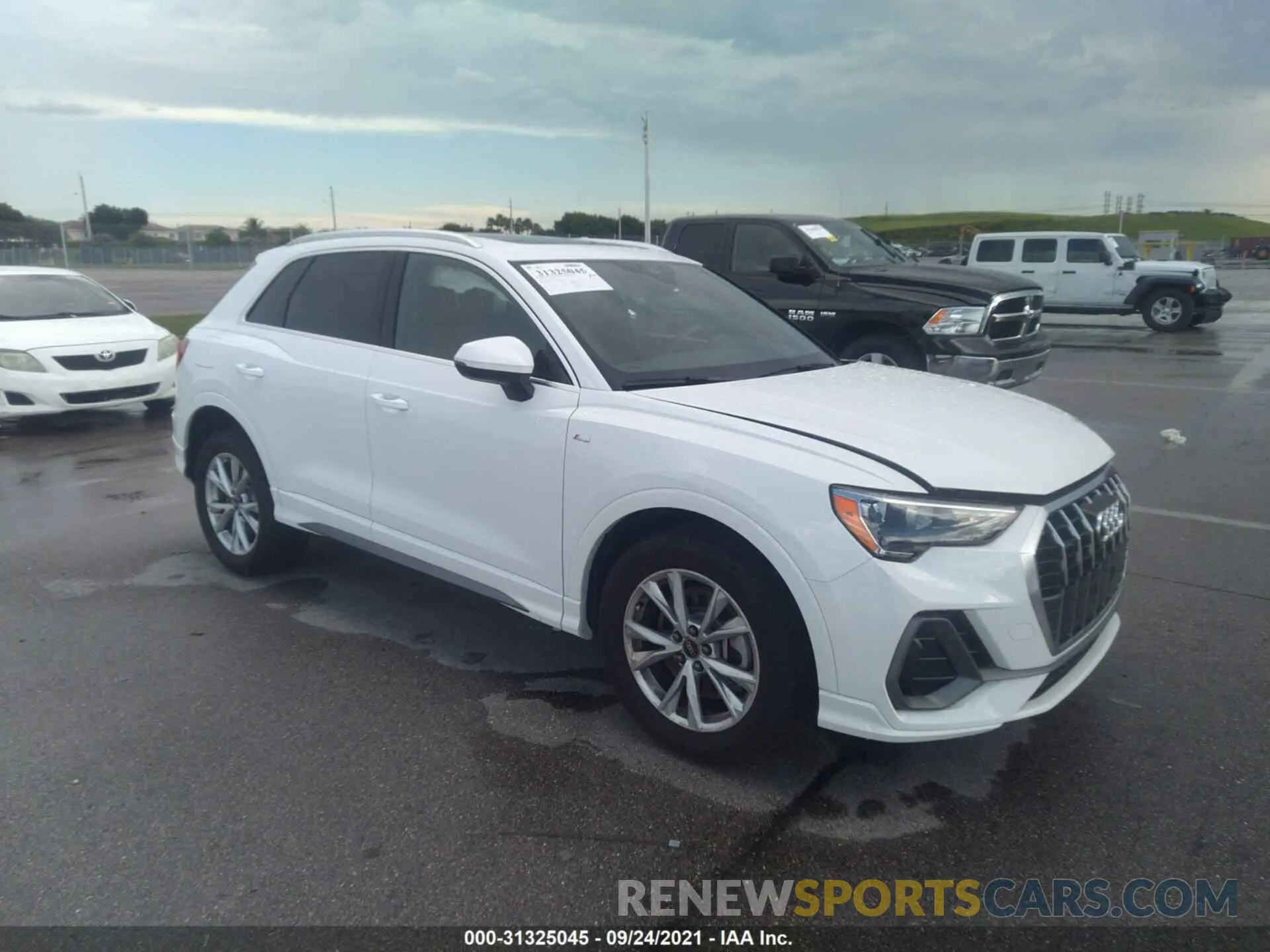 1 fotografías del automóvil dañado WA1DECF38M1035367 AUDI Q3 2021